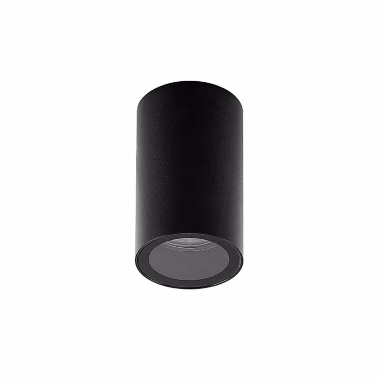 Arcchio downlight Olivir, nero, metallo, Ø 6 cm, GU10, IP44