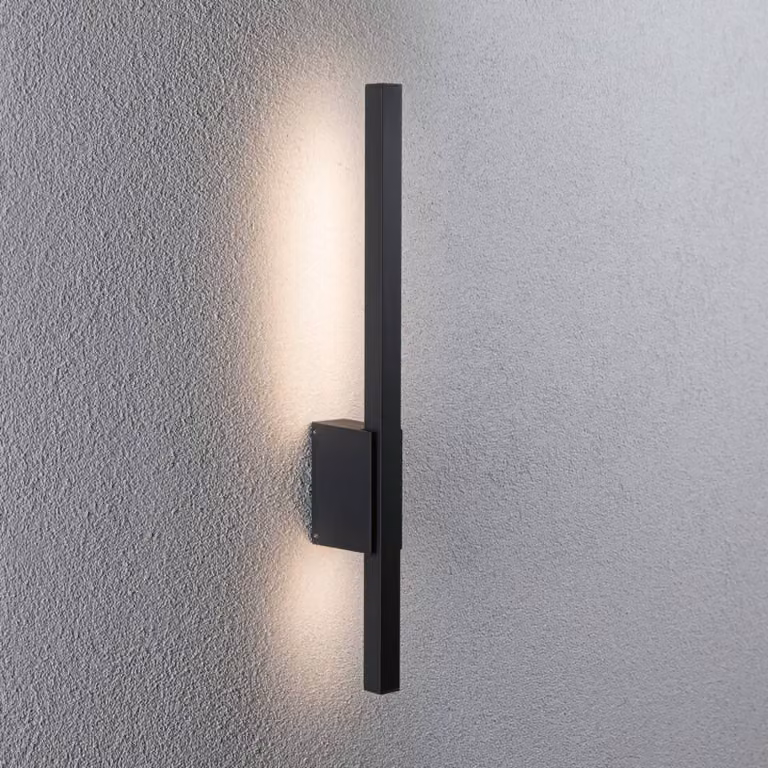 Paulmann Applique da esterni a LED Stan, Nero, Alluminio, Moderno, Applique LED da esterni