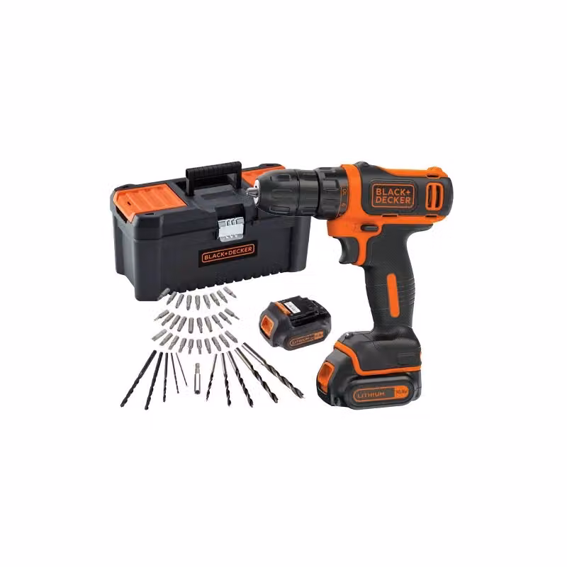 Trapano avvitatore Black+Decker BDCDD121BKA con batteria ricaricabile 10.8V 1.5Ah, compatto e leggero, colore arancione – 2