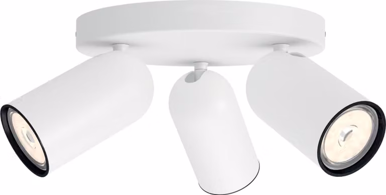 Philips myliving 5058331PN, Spot di illuminazione superficiale, GU10, 3 Glühbirne(n), LED, 220-240, Weiß