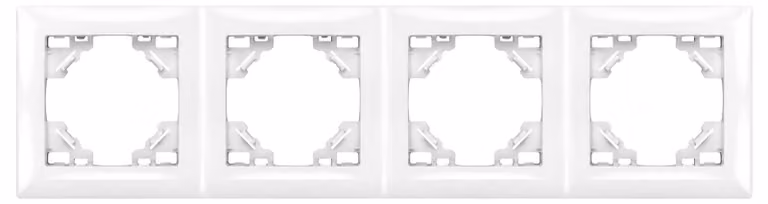 Placca Quadrupla Per Prese Toolight Oste Jnh016-4F White