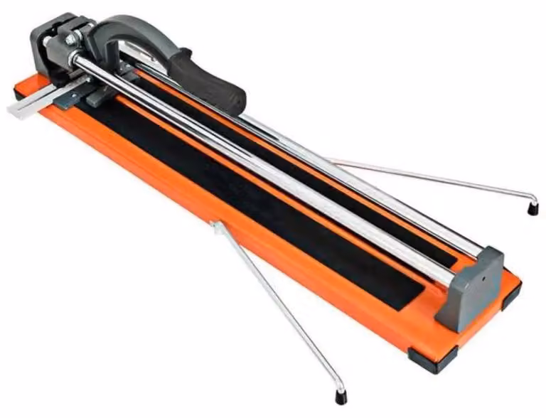 Tagliapiastrelle manuale per piastrelle in porcellana e Vetroceramica, dotato di lama in metallo duro, guida doppia, base antiscivolo. Dimensioni: 80 x 19 x 14 cm. Colore: beige