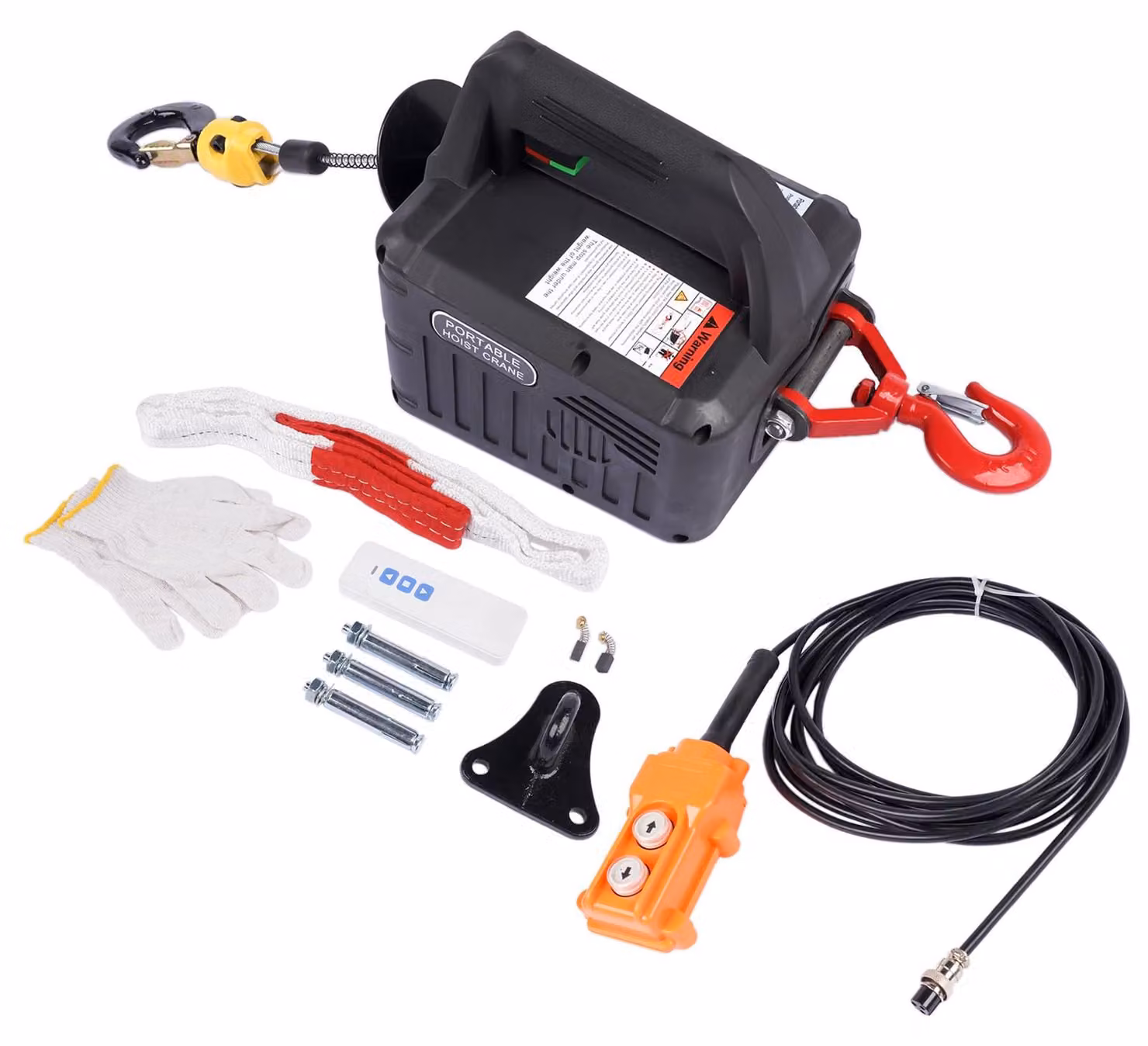 Avvolgitore elettrico multifunzione 3 in 1, capacità di 300 kg, 1500 W, senza fili, con interruttore a infrarossi