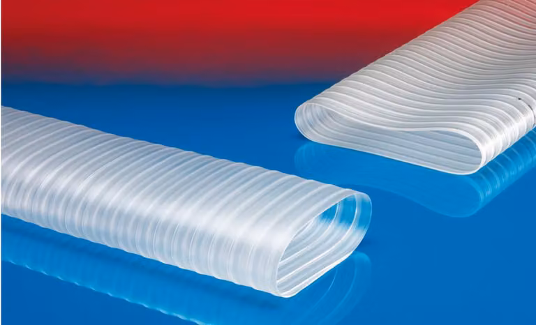 Tubo piatto PROTAPE PUR-C 335 FOOD-AS FLAT Diametro interno 100-102 mm Diametro esterno 105,00 mm Lunghezza 5 m Spessore della parete 2,5 mm