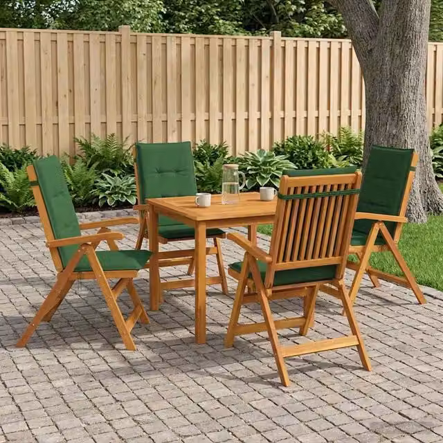 Set da pranzo da giardino 5 pezzi 4-Posti Verde 3434601