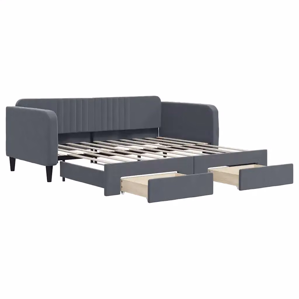 Divano Letto Moderno vidaXL Grigio con Struttura Imbottita per Soggiorno e Camera da Letto – 2