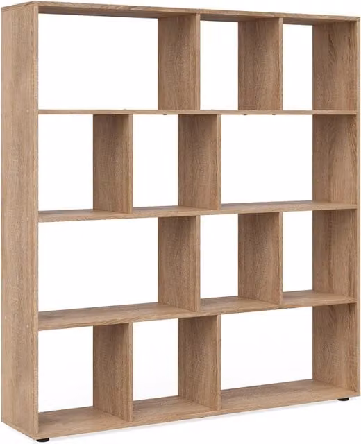 Scaffale Pilar Vicco in stile scandinavo color marrone L: 131.6 cm, H: 143 cm, P: 29 cm – 1