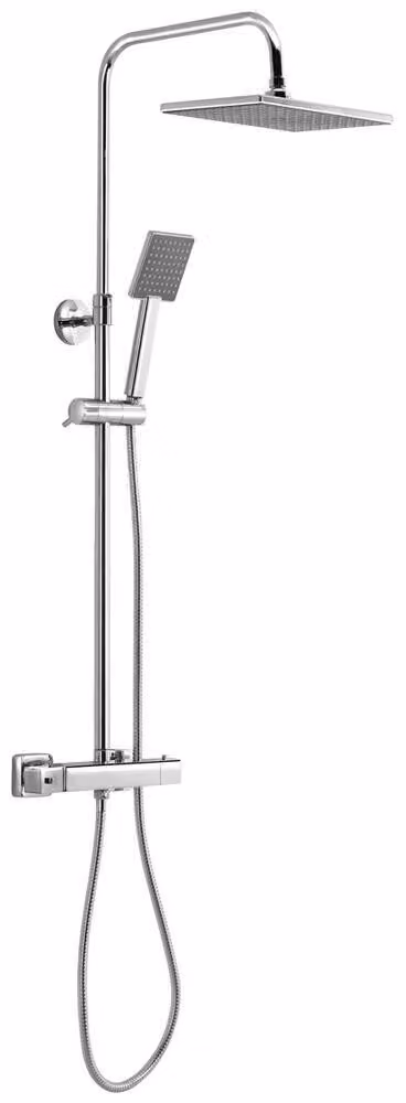 Aqualine Docce - Set doccia Talia con termostato, 255x180 mm, cromo SL440