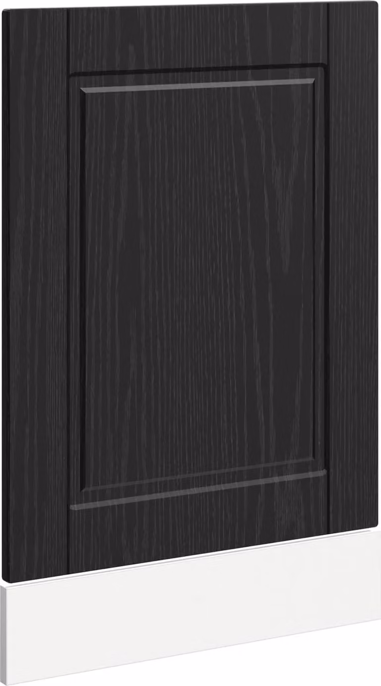 Pannello lavastoviglie PORTO Rovere Nero 45 x 1,5 x 57 cm