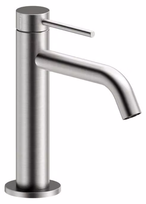 Herzbach DEEP iX Valvola per lavabo a colonna Slim S-Size con scarico PUSH in acciaio inossidabile