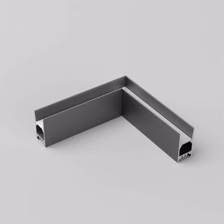 ARELUX PRF011, connettore a 90 gradi, sullo stesso piano, colore nero (SBK)