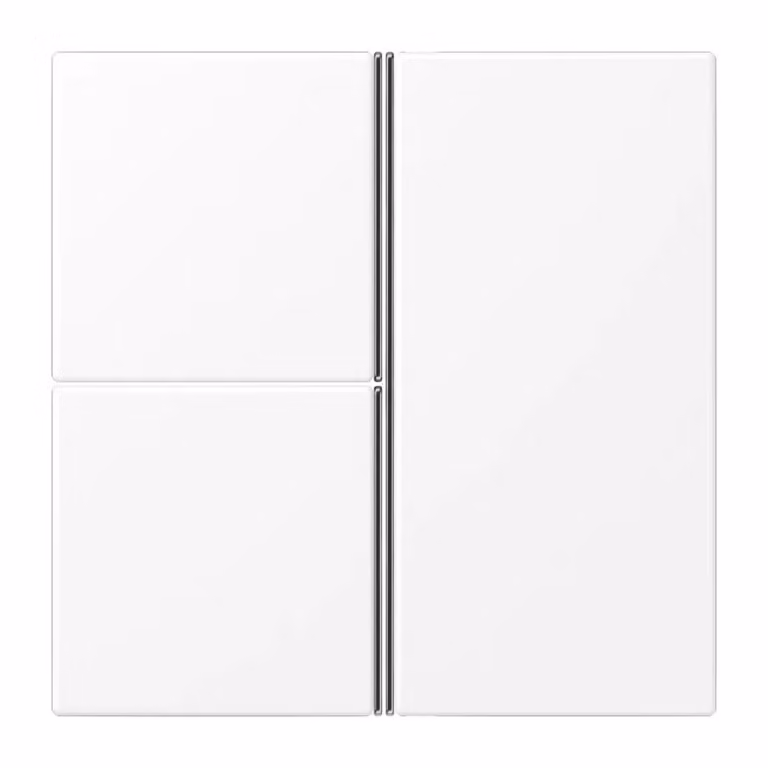 Tastiera Jung a 3 tasti, F40, serie LS, bianco neve opaco LS403TSAWWM