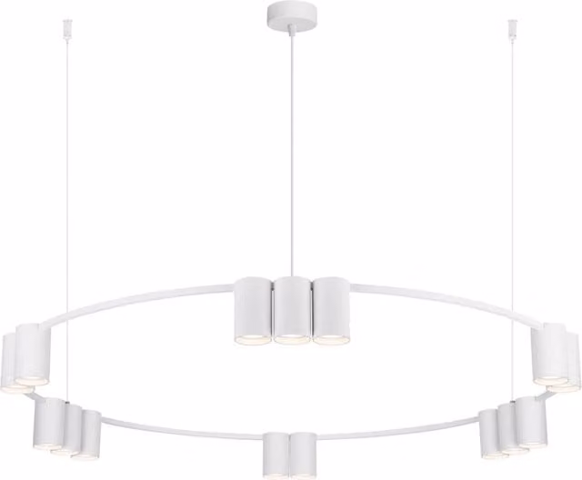 Lampadario Milagro Genesis bianco in alluminio Ø100 15xGU10