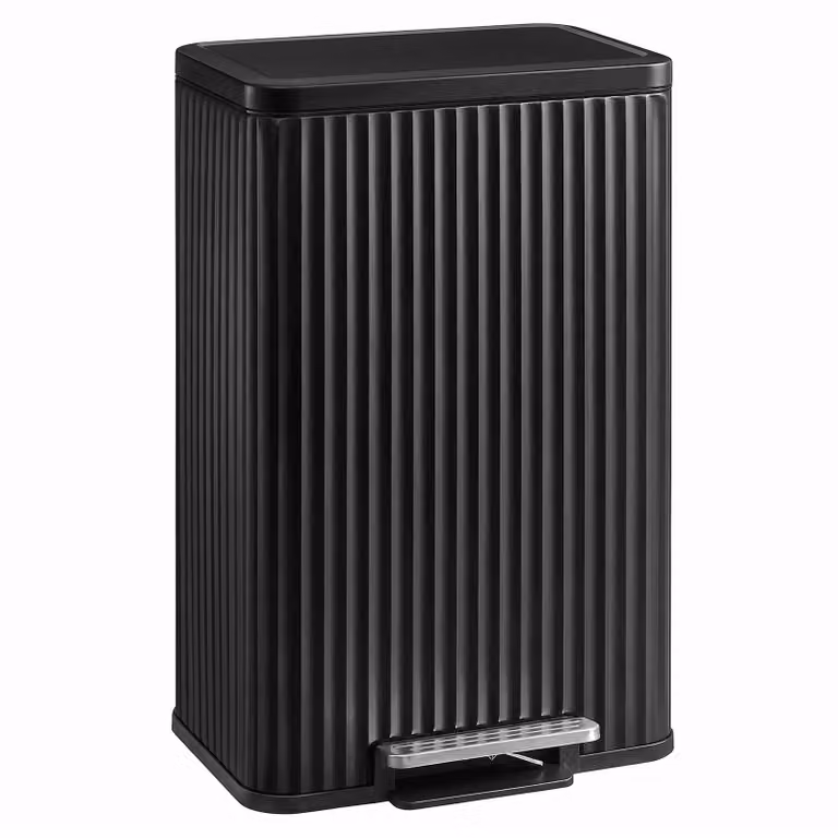 Cestino Cucina, 50 L, Pattumiera a Pedale, Cestino Spazzatura, Nero