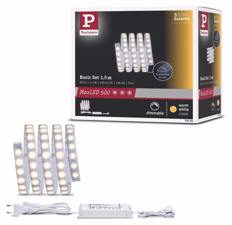 Paulmann MaxLED 500 Striscia LED Warmweiß Basisset