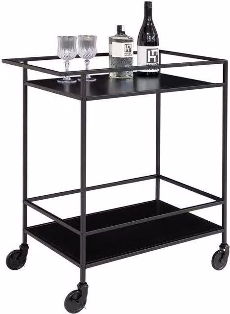 Carrello da Cucina - Vassoio da Servire - Spazio di Archiviazione Ampio - 68 cm x 40 cm x 79 cm