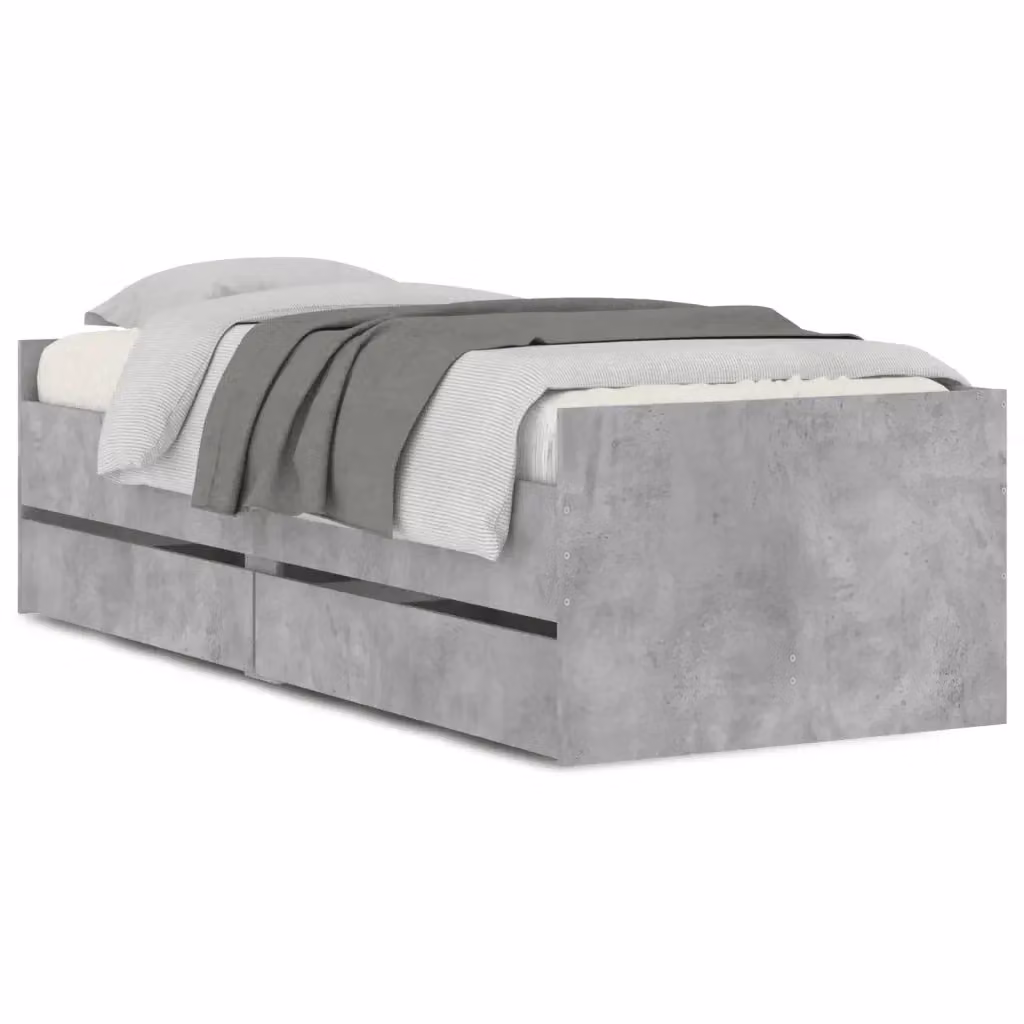 Giroletto con cassetti vidaXL in legno grigio, L 90 cm x P 200 cm x H 300 cm – 2