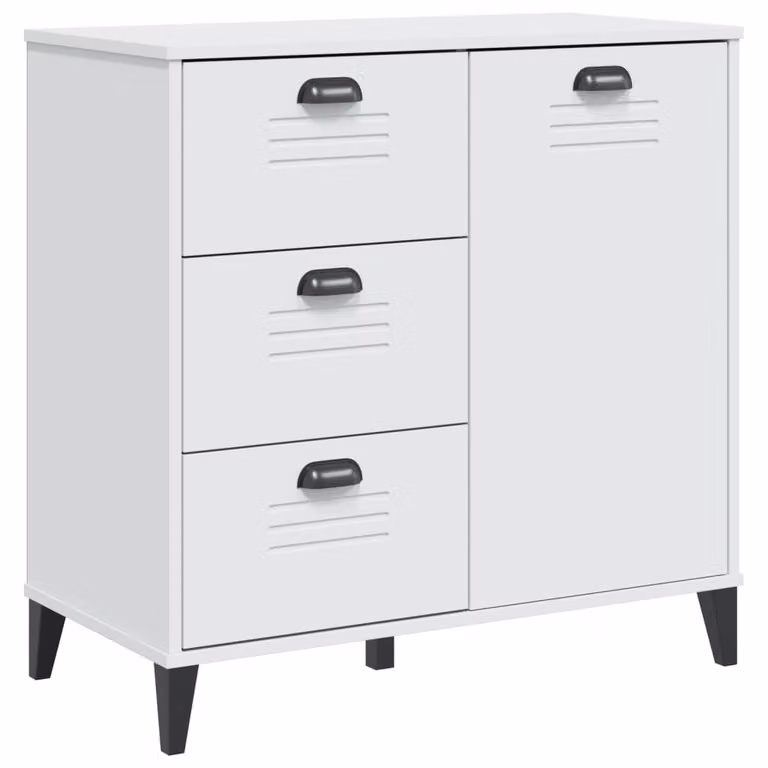 Credenza VIKEN Bianca 80x40x80 cm in Legno Multistrato