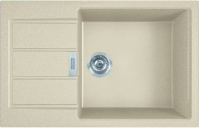 Franke Sirius 2.0 - Lavello in tectonite S2D 611-78 XL, 780x500 mm, beige 143.0670.897