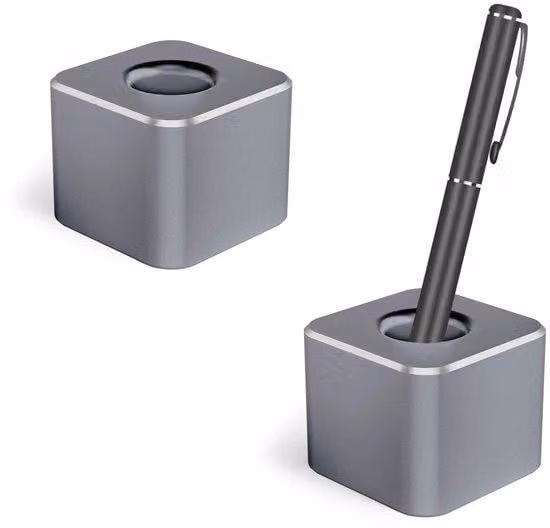 Supporto da scrivania in alluminio, confezione da 2 pezzi, supporto da scrivania in metallo grigio