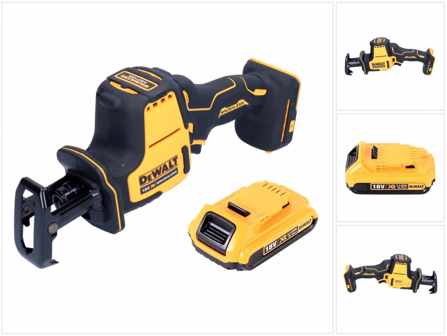 Sega alternativa a batteria DeWalt DCS 369 N Sega alternativa a batteria 18 V senza spazzole + 1x batteria 2,0 Ah - senza caricabatterie