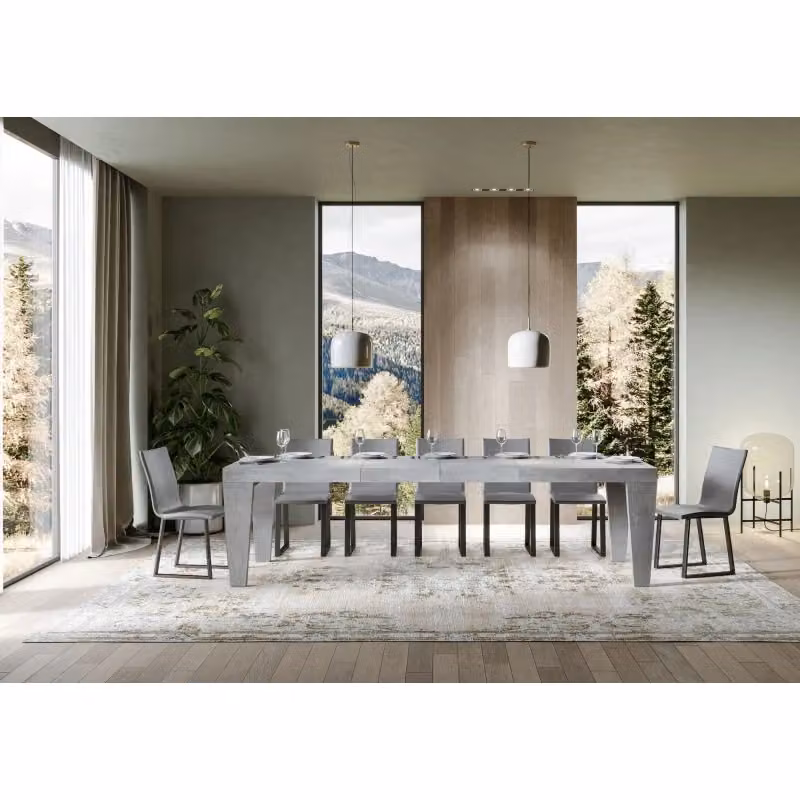 Tavolo allungabile Spimbo Premium ITAMOBY colore grigio effetto cemento L: 180-440 cm, P: 90 cm – 2