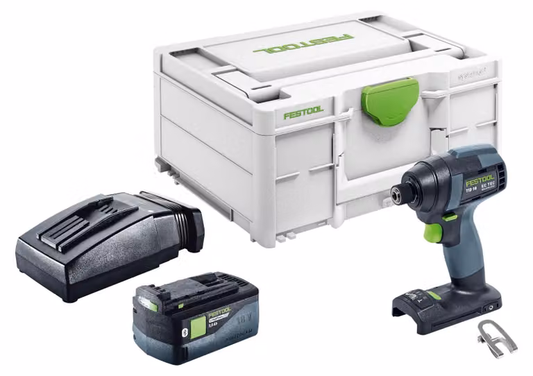Festool TID 18-Basic avvitatore a impulsi a batteria 18 V 180 Nm 1/4" + 1x batteria ricaricabile 5,0 Ah + caricabatteria + systainer