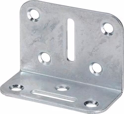 Staffa regolabile VORMANN L.50x35 mm L.70 mm P.2 mm acciaio grezzo zincato blu - 000175070Z