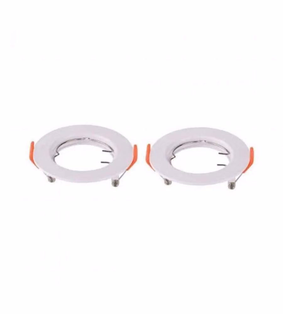 Portafaretto LED da Incasso Rotondo GU10 x2 Colore Bianco Orientabile