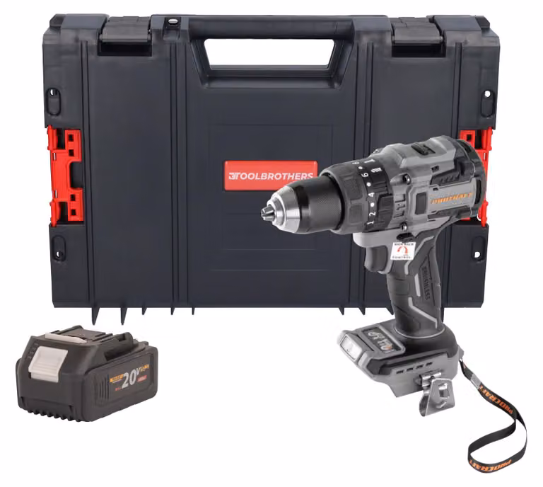 Avvitatore a percussione a batteria Procraft Industrial CD20B-BB 20 V 150 Nm Brushless + 1 batteria da 4,0 Ah + valigetta RHINO - senza caricabatterie