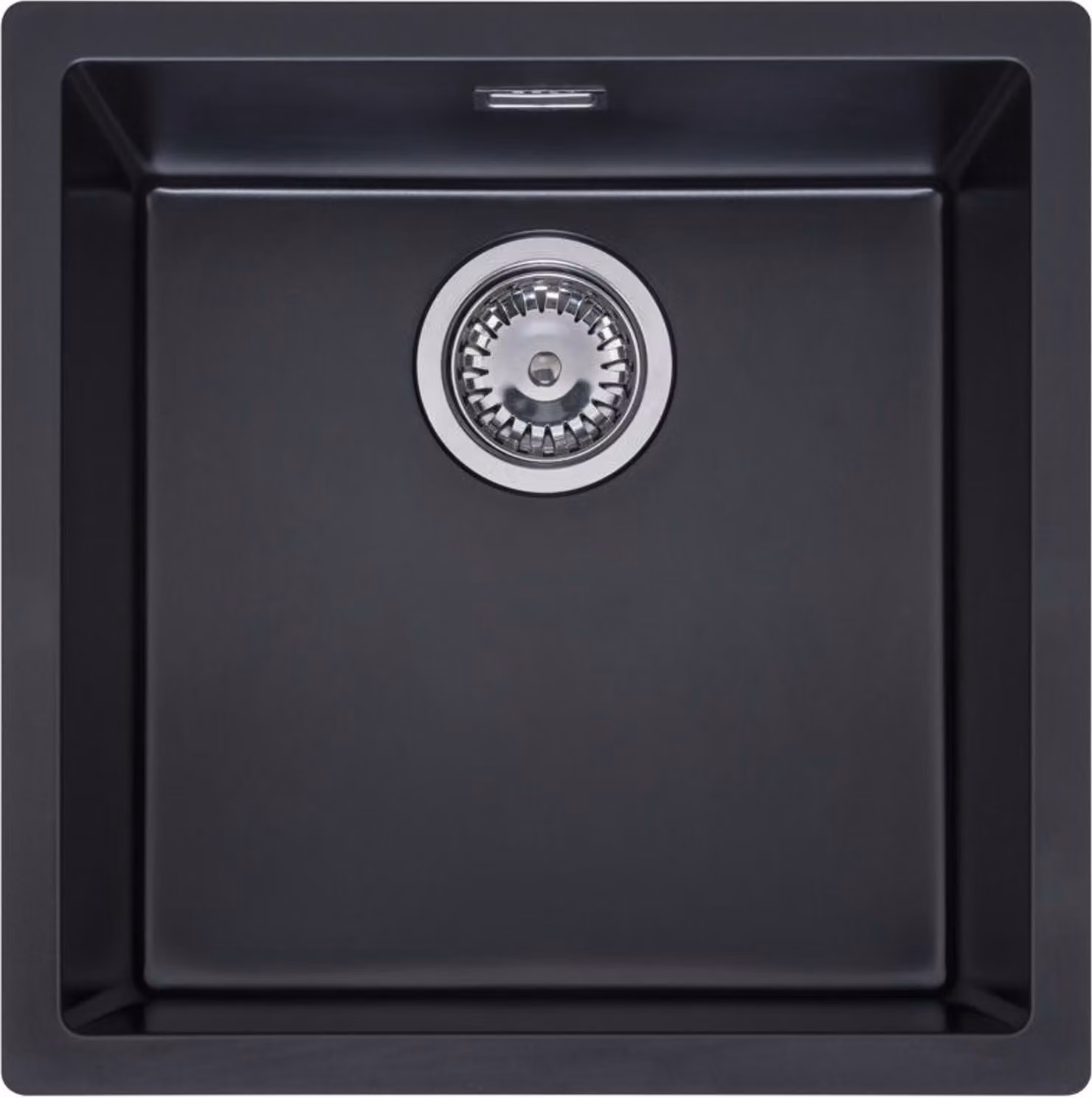 Lavello Reginox, lavello quadrato in granito Texel 40 Pure Black 40x40 cm R34651