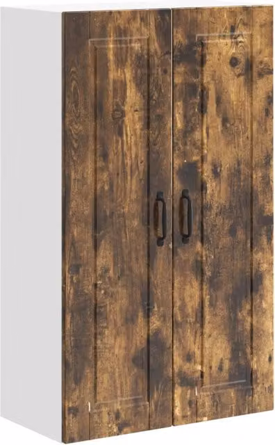 Armadio da cucina a parete moderno pratico stoccaggio 60 x 31 x 100 cm in legno ingegnerizzato rovere fumo 02_0054480
