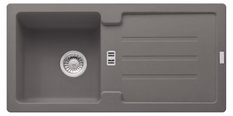 Franke Smart Strata lavello da incasso Fragranit lavello STG 614-86 Grigio pietra Funzionamento manuale da 45 cm 114.0197.797