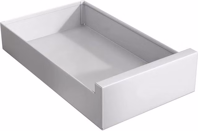 Cassetto Universale Estraibile Avilia Home in Acciaio Argento, L: 25 cm, P: 43 cm, Portata 9 kg