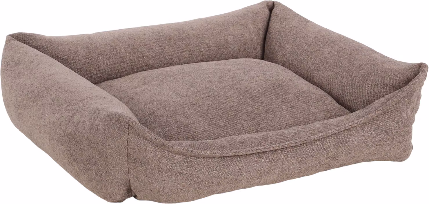 Cesto Flamingo, modello Oana, forma rettangolare, colore taupe, dimensioni 80x67x22 cm