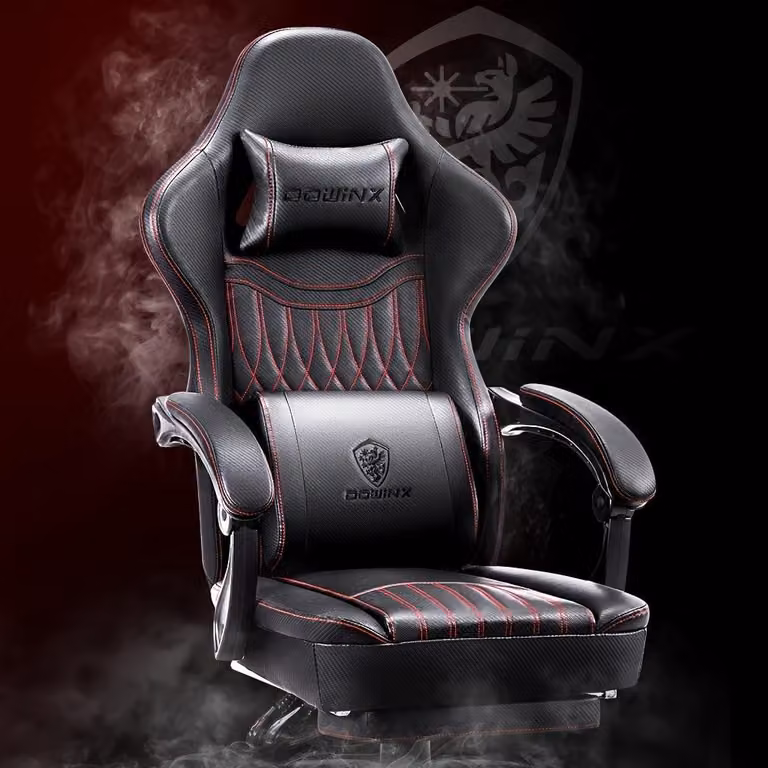 Sedia da gaming - Sedia per videogiochi - Sedia da corsa in ecopelle - Con schienale regolabile
