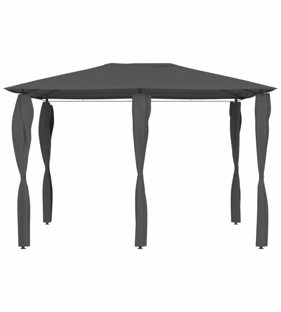 Gazebo con Montanti Rivestiti 3x4x2,6 m Antracite 160 g/mq
