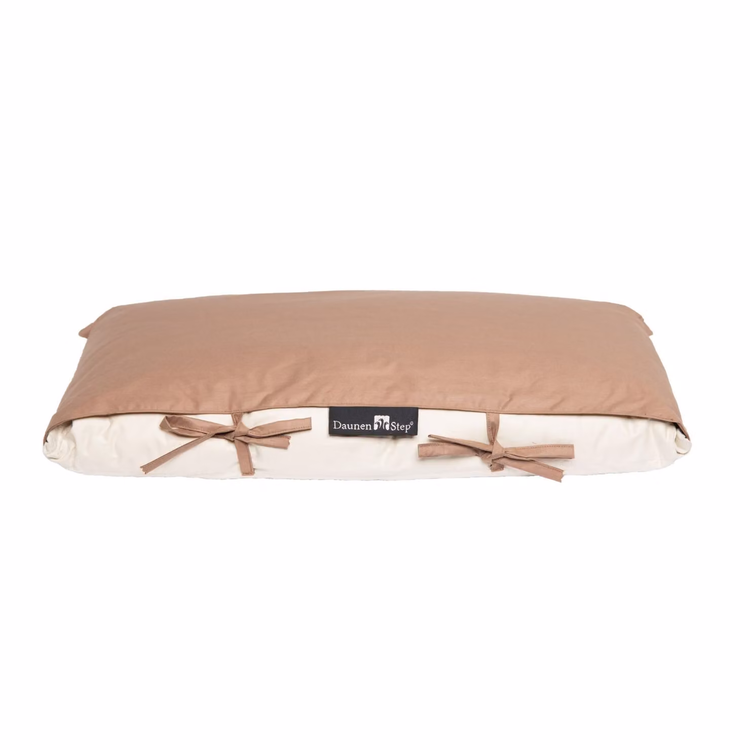 Trapuntino Mio DaunenStep Nocciolato Marrone e Avorio in Cotone e Piume L: 160 cm, P: 105 cm – 2