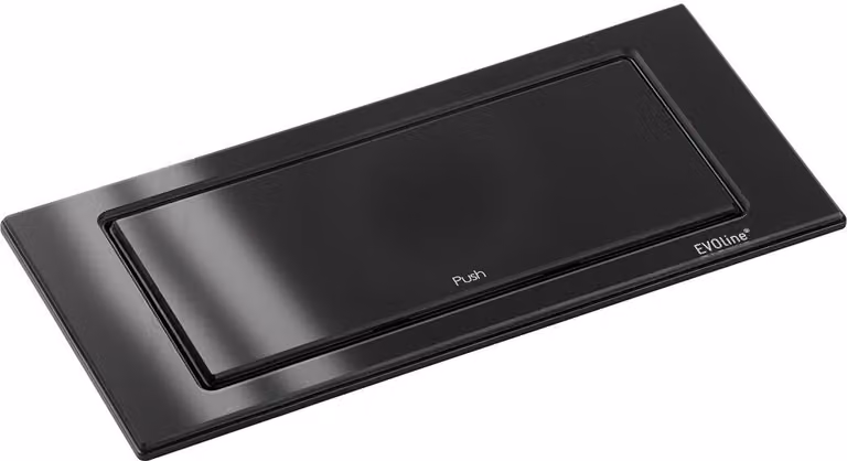 Schulte EVOline BackFlip 10.017 Caricabatterie USB-A + presa di corrente incorporata Vetro a 2 pieghe nero lucido