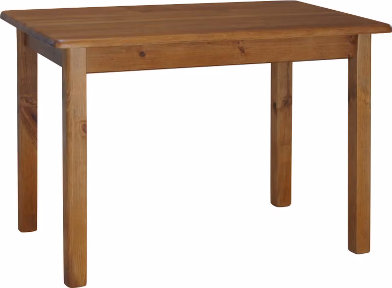 Tavolo in legno massiccio di pino nel colore rovere 110 x 80 cm