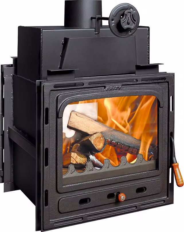 Inserto per caminetto PRITY 2CM | 13,5 kW | stufa a legna | rendimento A | canna fumaria Ø150 mm