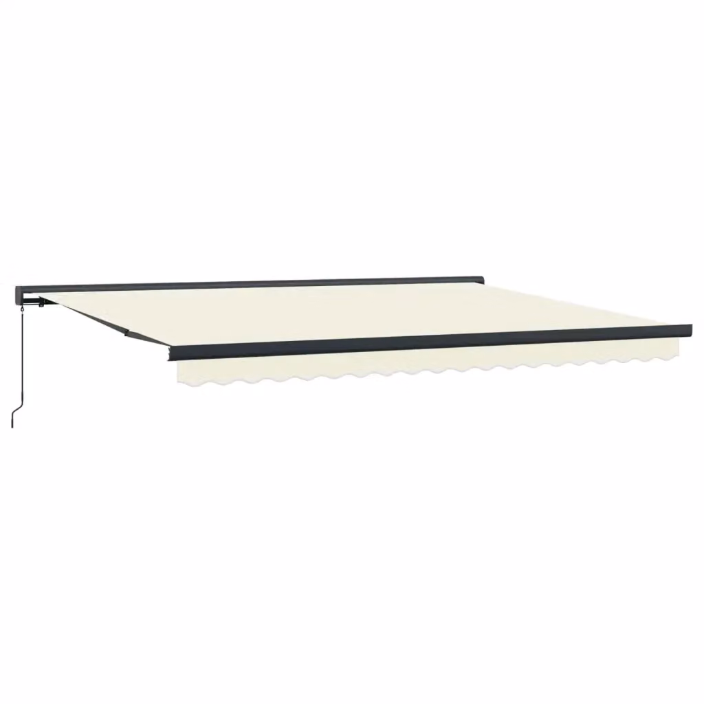 Tenda retrattile manuale Videx in alluminio e poliestere, colori beige e grigio, L: 400 cm x P: 300 cm – 2