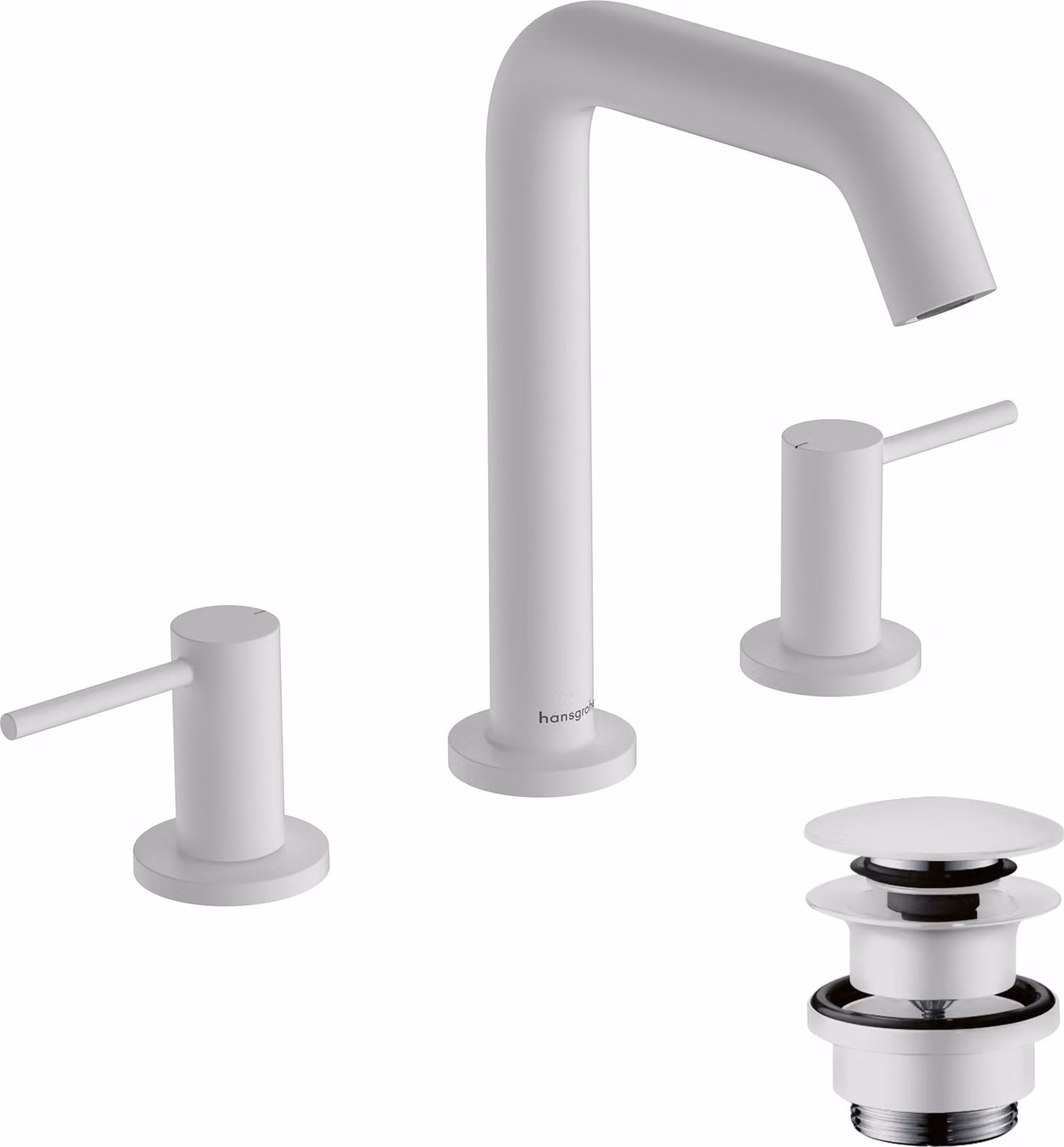hansgrohe Tecturis S robinetterie de lavabo 3 trous 150, portée 139mm, 73330700, 73330700