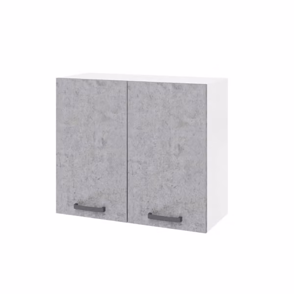 Pensile cucina doppia anta 80x32x72H colore cemento