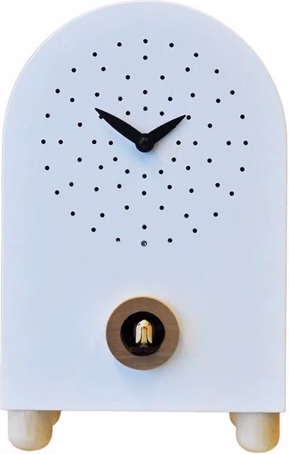 Orologio a Cucù da Appoggio 17X27X11Cm Pirondini Italia Marconi Bianco