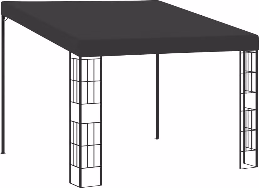The Living Store padiglione a parete 3x3 m tessuto antracite