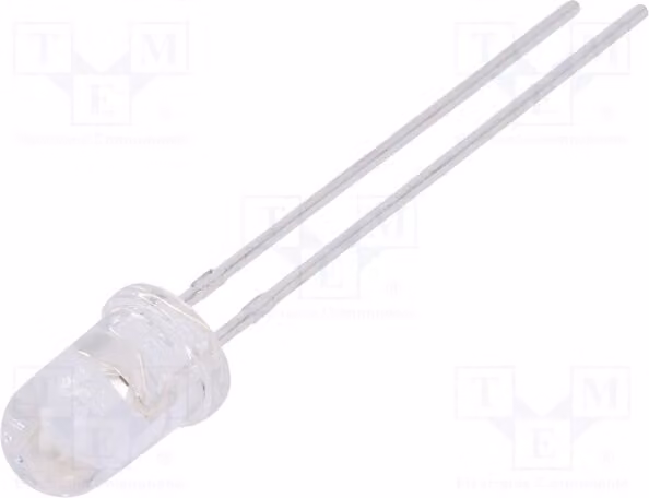 5 LED, angolo di emissione 15°, 2900÷5000 mcd, colore rosso, 1,6÷2,4 V, 20 mA, 5 mm, LL-503VC2E-2BC. Diodo LED, montaggio a foro passante, 5 mm