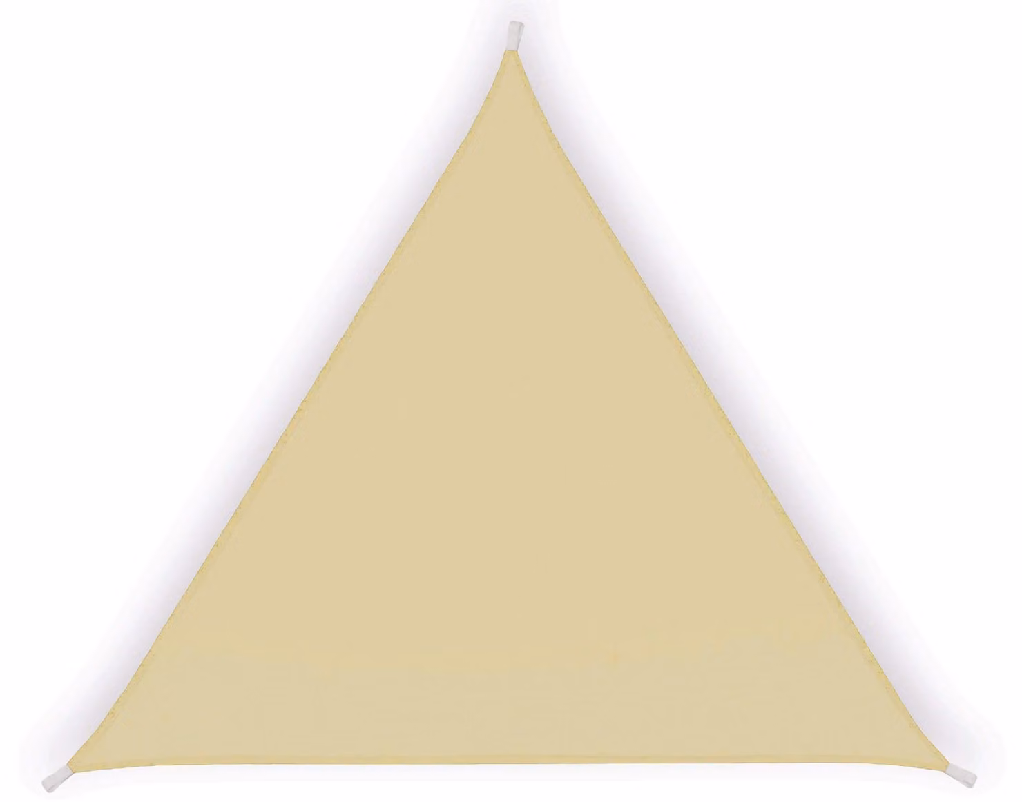 Tenda a Vela Ombreggiante Triangolare 5x5x5m in Poliestere Beige