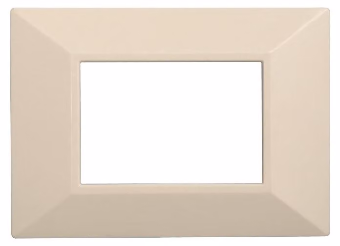 ETTROIT AN90309 Placca Piramide 3P Serie MOON Colore Sabbia Compatibile Con Bticino Axolute