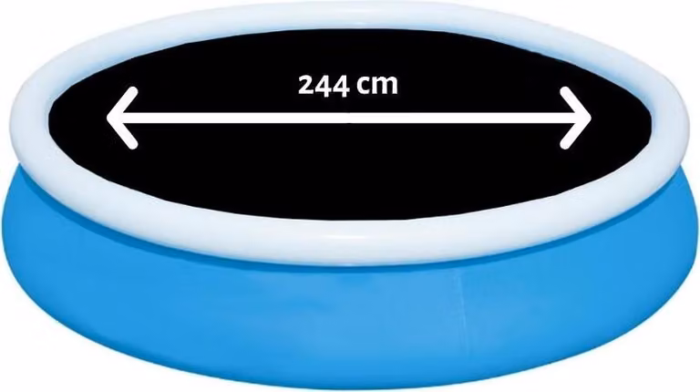 Comfortpool Pro - Tenda/copertura per piscina rotonda - Adatta per piscine con ø 244 cm - Nero